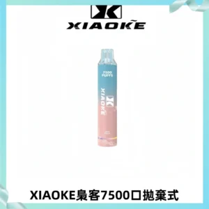 XIAOKE梟客7500Puffs跑馬燈拋棄式電子煙 可發光一次性